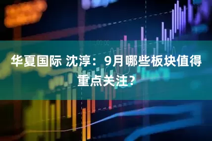 华夏国际 沈淳：9月哪些板块值得重点关注？